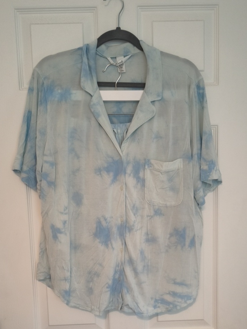 Victoria's Secret Heavenly By Victoria Light Blue Tie Dye Sleep Set - Picture 1 of 8